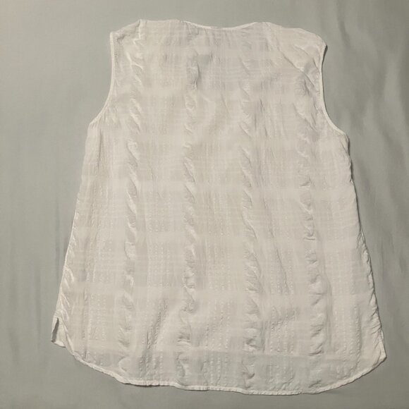 Old Navy Ruched Sleeveless Blouse Women's Size M - Picture 5 of 5
